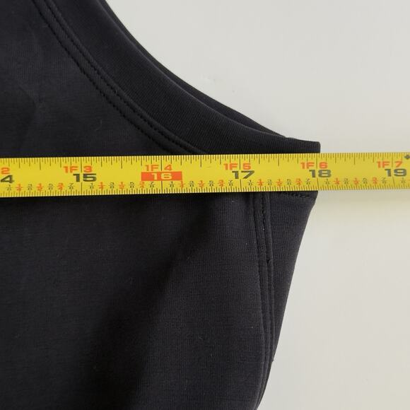 Lululemon Jumpsuit Ease Of It All V Neck Women Size 8 Black Softstream Tie Belt - Picture 7 of 7